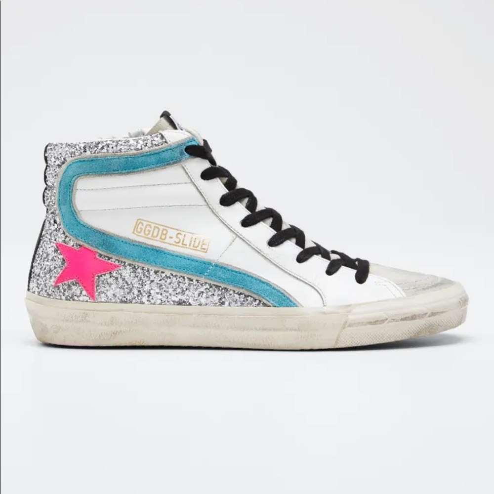 Authentic GOLDEN GOOSE
Slide Zip High-Top Sneakers
